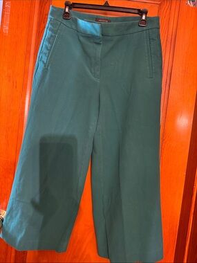 Ann Taylor Green Wide Leg Trousers